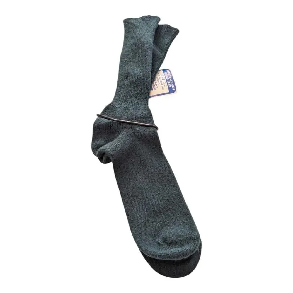 Vintage Mens Lee Casual Crew Socks Green 10-13 Orlon‎ Acrylic Nylon Sanitized - Picture 4 of 4